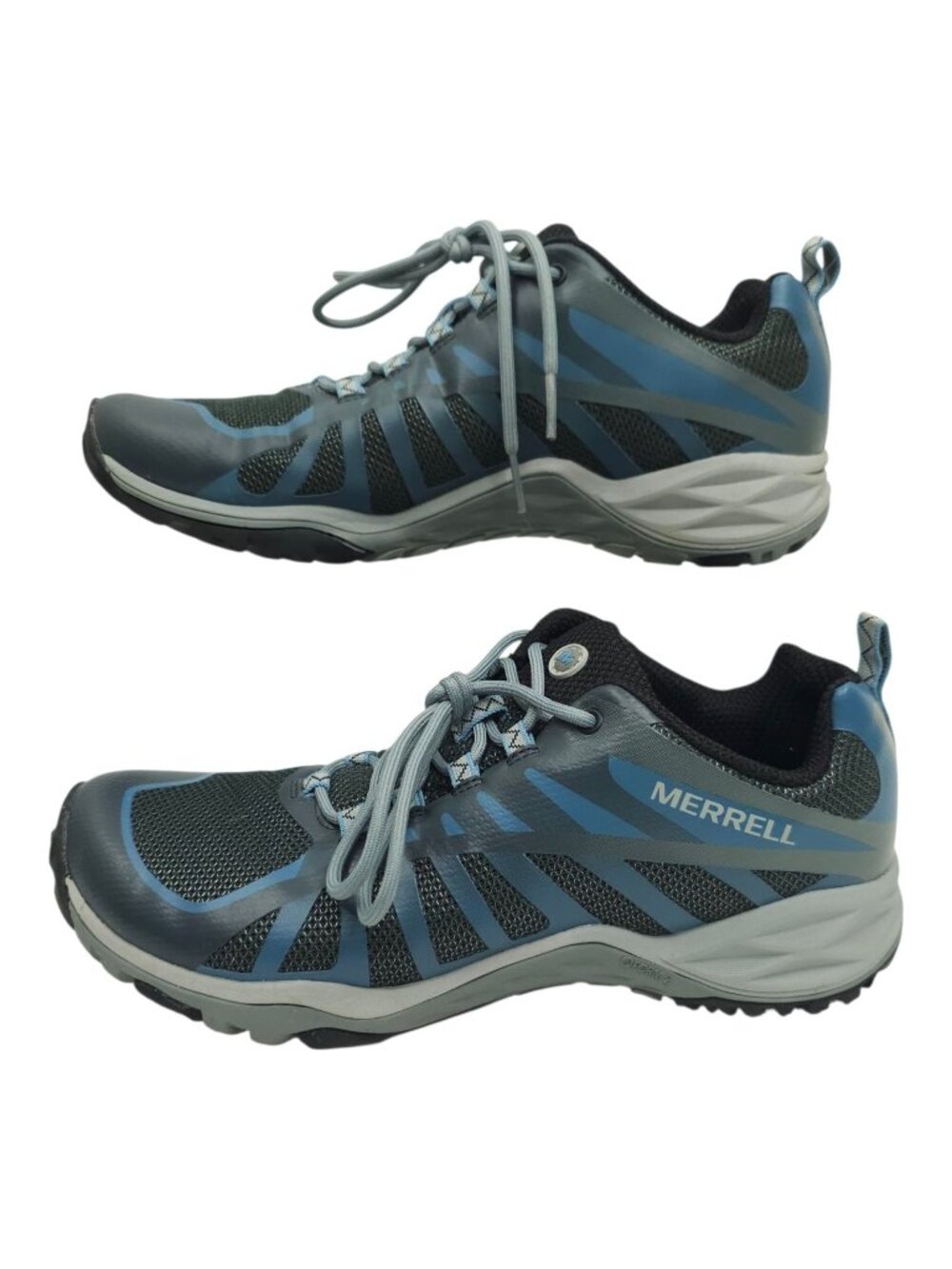 Merrell Siren Edge Q2 Women Hiking Shoes Size 9 Blue Gray Mesh Athletic Trail